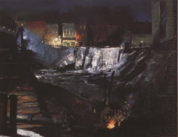 Excavation at Night (mk43), George Bellows